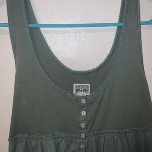 Converse One Star Tank Top, Green tank top
